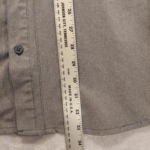 Columbia men's XXL grey button down shirt providing advanced evaporative cooling - Picture 6 of 9